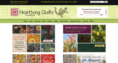 Desktop Screenshot of heartsongquilts.com